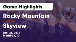 Rocky Mountain  vs Skyview  Game Highlights - Jan. 26, 2021