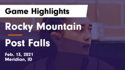 Rocky Mountain  vs Post Falls  Game Highlights - Feb. 13, 2021