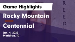Rocky Mountain  vs Centennial  Game Highlights - Jan. 4, 2022