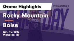 Rocky Mountain  vs Boise  Game Highlights - Jan. 15, 2022