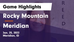 Rocky Mountain  vs Meridian  Game Highlights - Jan. 25, 2022