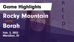 Rocky Mountain  vs Borah  Game Highlights - Feb. 3, 2022