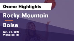 Rocky Mountain  vs Boise  Game Highlights - Jan. 21, 2023