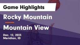 Rocky Mountain  vs Mountain View  Game Highlights - Dec. 12, 2023