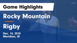 Rocky Mountain  vs Rigby  Game Highlights - Dec. 14, 2018