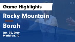Rocky Mountain  vs Borah  Game Highlights - Jan. 30, 2019