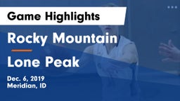 Rocky Mountain  vs Lone Peak  Game Highlights - Dec. 6, 2019