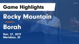 Rocky Mountain  vs Borah  Game Highlights - Dec. 27, 2019