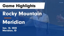 Rocky Mountain  vs Meridian  Game Highlights - Jan. 18, 2020