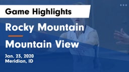 Rocky Mountain  vs Mountain View  Game Highlights - Jan. 23, 2020