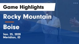 Rocky Mountain  vs Boise  Game Highlights - Jan. 25, 2020