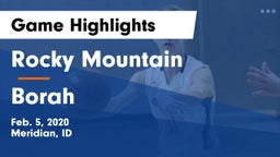 Rocky Mountain  vs Borah  Game Highlights - Feb. 5, 2020