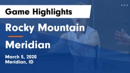 Rocky Mountain  vs Meridian Game Highlights - March 5, 2020