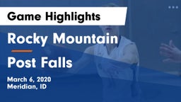 Rocky Mountain  vs Post Falls Game Highlights - March 6, 2020