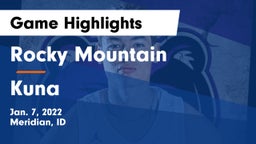 Rocky Mountain  vs Kuna  Game Highlights - Jan. 7, 2022