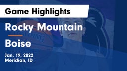 Rocky Mountain  vs Boise  Game Highlights - Jan. 19, 2022