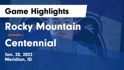 Rocky Mountain  vs Centennial  Game Highlights - Jan. 20, 2022