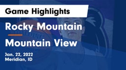 Rocky Mountain  vs Mountain View  Game Highlights - Jan. 22, 2022