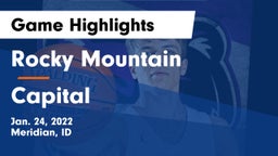 Rocky Mountain  vs Capital  Game Highlights - Jan. 24, 2022