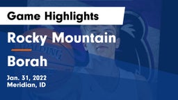Rocky Mountain  vs Borah  Game Highlights - Jan. 31, 2022