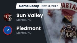 Recap: Sun Valley  vs. Piedmont  2017
