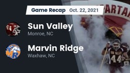 Recap: Sun Valley  vs. Marvin Ridge  2021