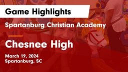 Spartanburg Christian Academy  vs Chesnee High Game Highlights - March 19, 2024