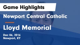 Newport Central Catholic  vs Lloyd Memorial  Game Highlights - Dec 06, 2016