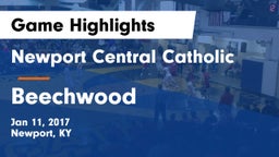 Newport Central Catholic  vs Beechwood  Game Highlights - Jan 11, 2017