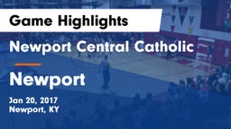 Newport Central Catholic  vs Newport  Game Highlights - Jan 20, 2017
