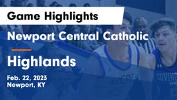 Newport Central Catholic  vs Highlands  Game Highlights - Feb. 22, 2023