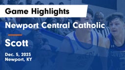 Newport Central Catholic  vs Scott  Game Highlights - Dec. 5, 2023