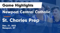 Newport Central Catholic  vs St. Charles Prep Game Highlights - Dec. 21, 2023