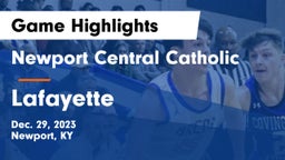 Newport Central Catholic  vs Lafayette  Game Highlights - Dec. 29, 2023