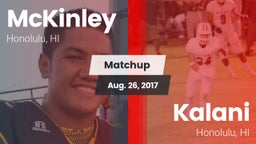 Matchup: McKinley  vs. Kalani  2017