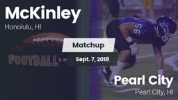 Matchup: McKinley  vs. Pearl City  2018