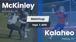 Matchup: McKinley  vs. Kalaheo  2019