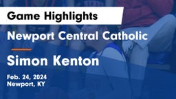 Newport Central Catholic  vs Simon Kenton  Game Highlights - Feb. 24, 2024