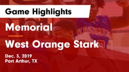 Memorial  vs West Orange Stark  Game Highlights - Dec. 3, 2019