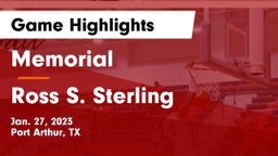 Memorial  vs Ross S. Sterling  Game Highlights - Jan. 27, 2023