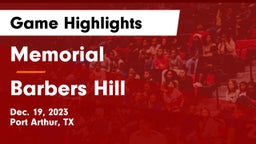 Memorial  vs Barbers Hill  Game Highlights - Dec. 19, 2023