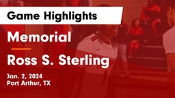 Memorial  vs Ross S. Sterling  Game Highlights - Jan. 2, 2024