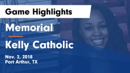 Memorial  vs Kelly Catholic  Game Highlights - Nov. 2, 2018