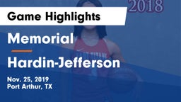 Memorial  vs Hardin-Jefferson  Game Highlights - Nov. 25, 2019
