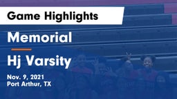 Memorial  vs Hj Varsity Game Highlights - Nov. 9, 2021