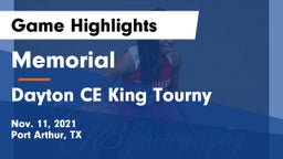 Memorial  vs Dayton CE King Tourny Game Highlights - Nov. 11, 2021