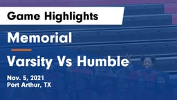 Memorial  vs Varsity Vs Humble Game Highlights - Nov. 5, 2021