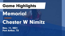Memorial  vs Chester W Nimitz  Game Highlights - Nov. 11, 2021