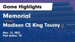 Memorial  vs Madison CE King Tourny Game Highlights - Nov. 12, 2021