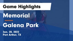 Memorial  vs Galena Park  Game Highlights - Jan. 28, 2022
